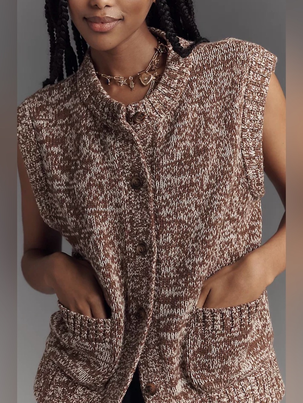 Anthropologie Aligne Bronson Sweater Vest